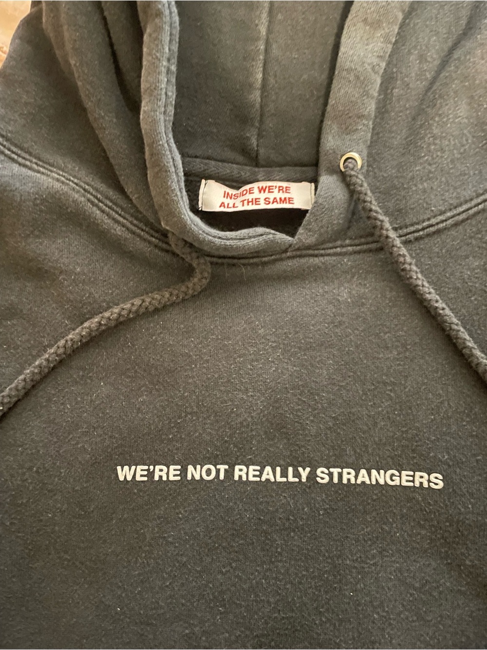 We're Not Really Strangers Black Hoodie